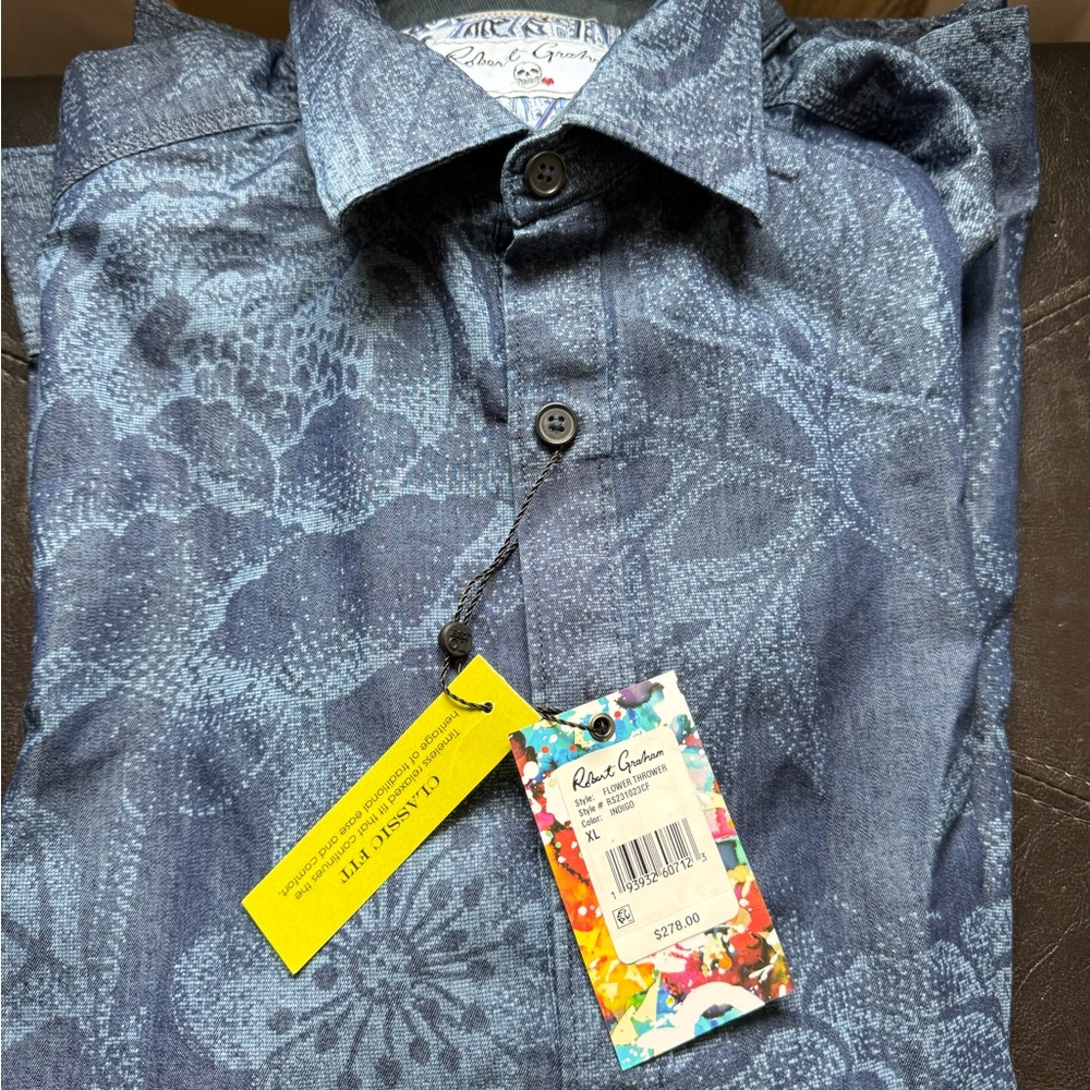 Robert Graham Classic Fit Long Sleeve Dress Shirt XL